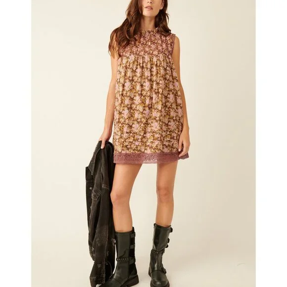 FREE PEOPLE Shea Printed Mini / Chocolate Combo - Picture 9 of 11